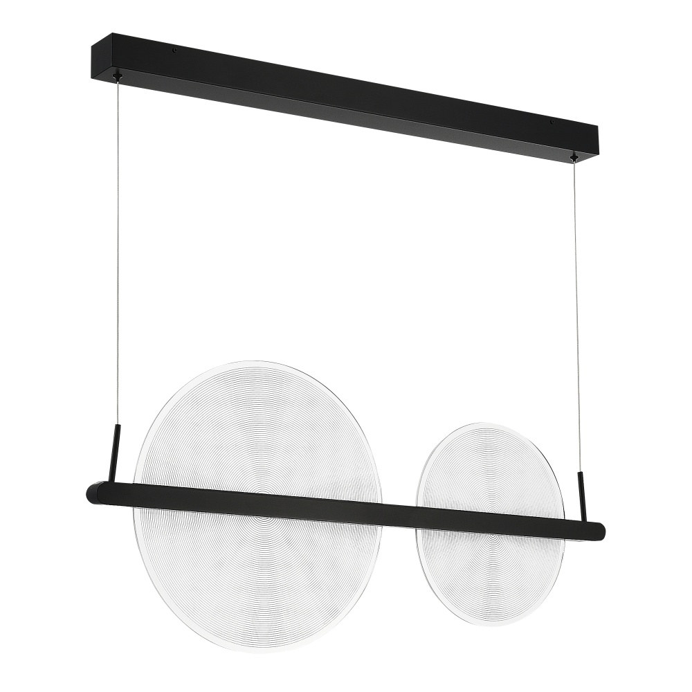 Изображение товара SL6233.403.24 Светильник подвесной ST-Luce Черный/Прозрачный LED 1*24W 4000K от магазина N&M Home