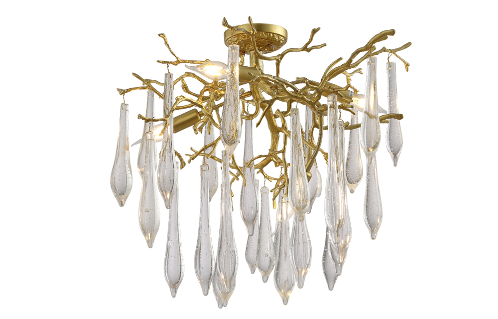 Изображение товара Люстра Crystal Lux REINA PL5 D600 GOLD PEARL от магазина N&M Home