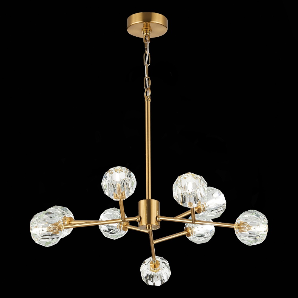 Изображение товара SL1166.303.09 Светильник подвесной ST-Luce Латунь/Прозрачный G9 LED 9*5W от магазина N&M Home