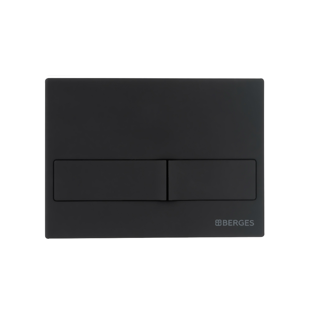 Изображение товара Комплект BERGES: инсталляция NOVUM кнопка L5 черная Soft Touch, унитаз Strati Rimless, сиденье дюропласт Strati Slim SO от магазина N&M Home