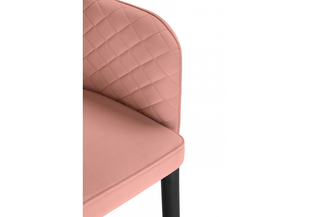 Изображение товара Стул на металлокаркасе Vener coral / black от магазина N&M Home