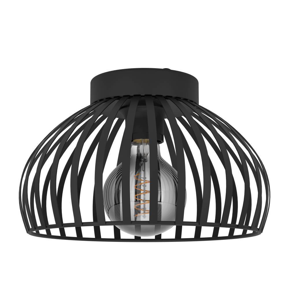 Изображение товара 900792 Потолочный светильник MOGANO 3, 1X40W (E27), H180, ?280, сталь, черный от магазина N&M Home