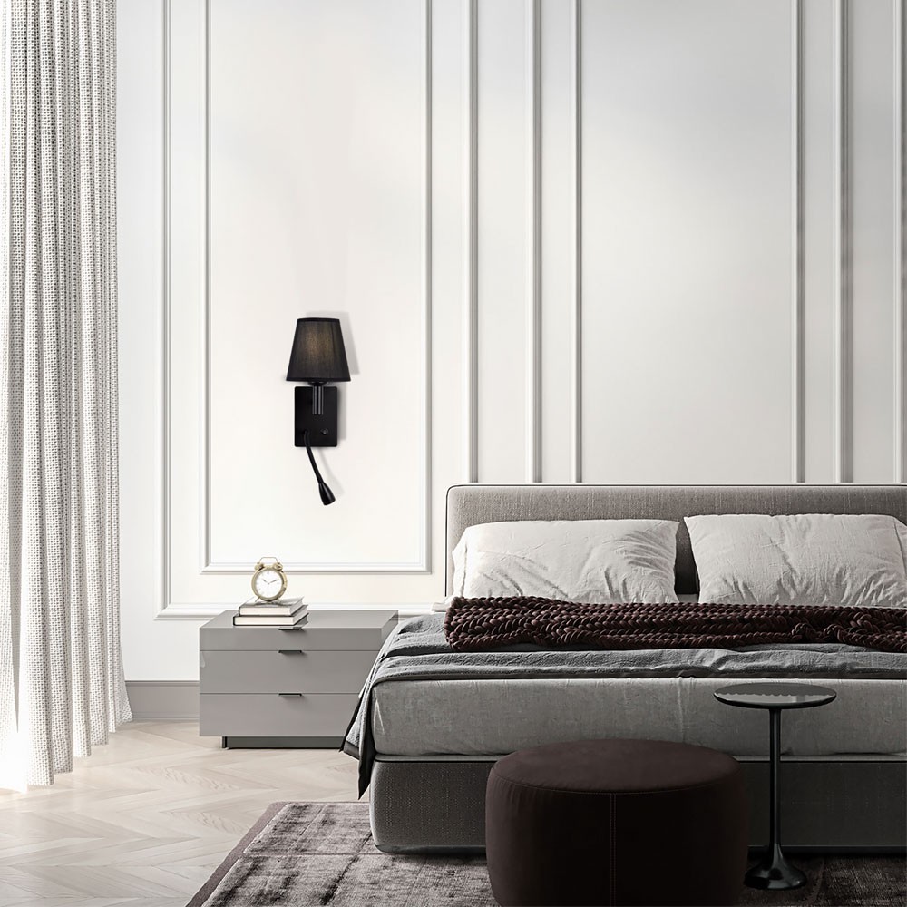 Изображение товара Настенный светильник LED4U L2235-420 BK от магазина N&M Home