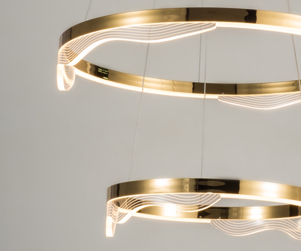 Изображение товара 08263-60+40,36 Люстра Кастела латунь d60+40 h150 Led 60W (3000K) от магазина N&M Home