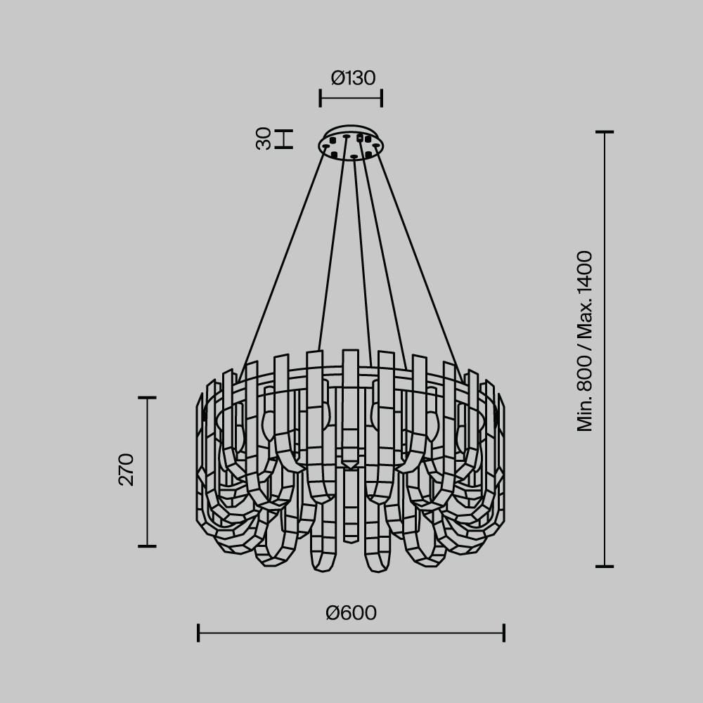 Изображение товара Подвесная люстра MODELUX ML.6621.14 BS от магазина N&M Home