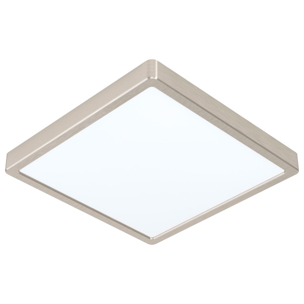 Изображение товара 99254 Светодиодный накладной светильник FUEVA 5, 20.5W (LED), 285х285, H28, 2500lm, 4000K, сталь, никель от магазина N&M Home