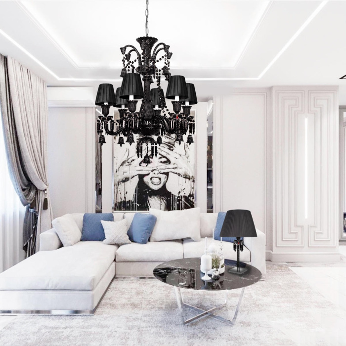 Изображение товара Подвесная люстра Zenith 10210/8 Black от магазина N&M Home