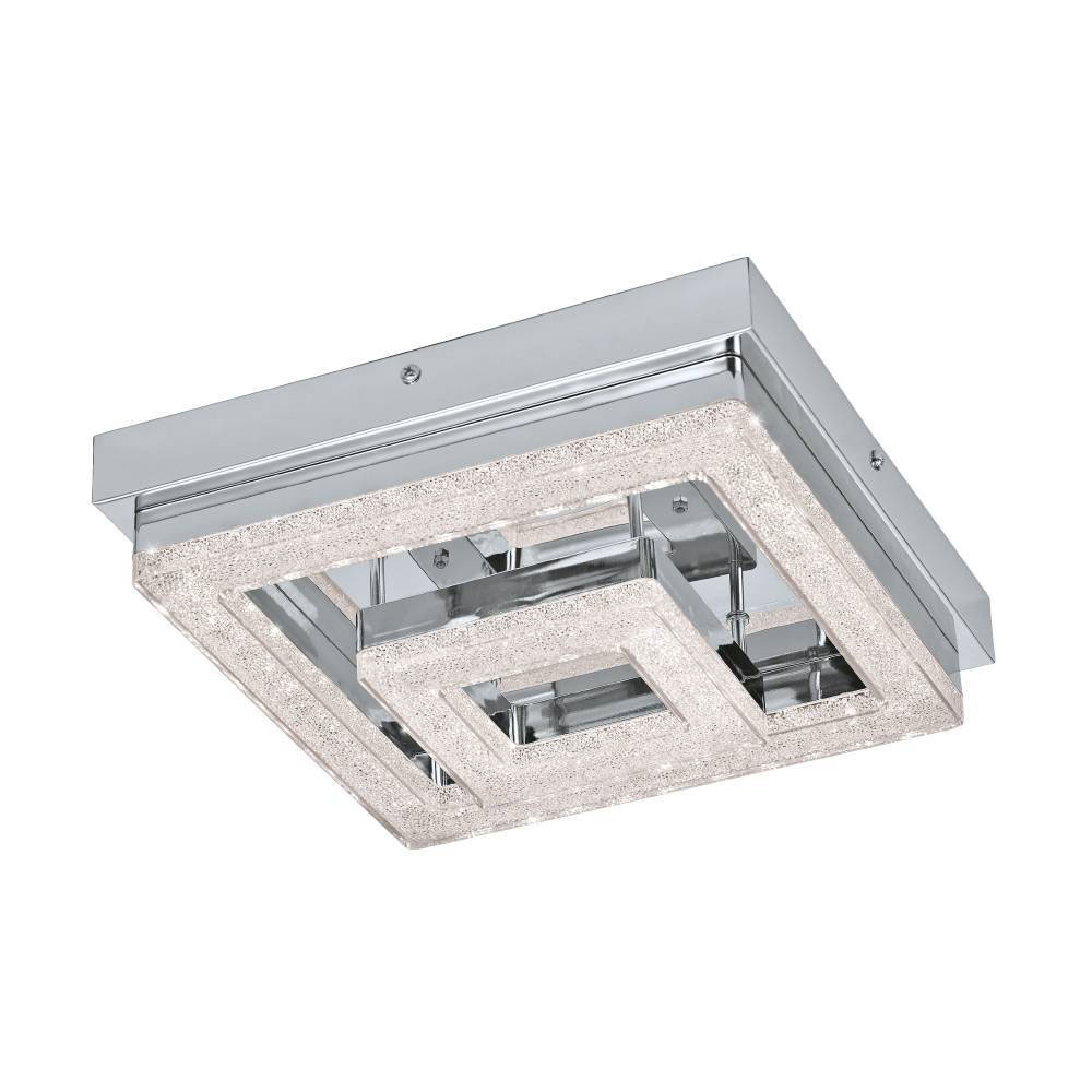 Изображение товара 95659 Светодиодный потолочный светильник FRADELO, 12W (LED), 240х240, сталь, хром/пластик с кристал., хром от магазина N&M Home
