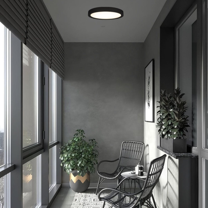 Изображение товара Потолочный светильник Extraslim 10227/24 Black от магазина N&M Home