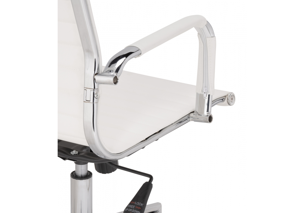Изображение товара Компьютерное кресло Reus pu white / chrome от магазина N&M Home