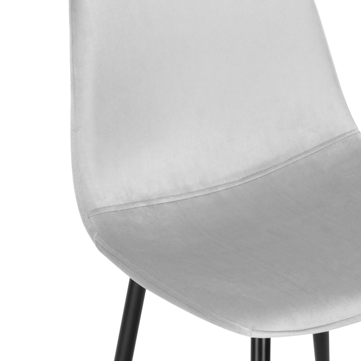 Изображение товара Стул на металлокаркасе Lilu light grey / black от магазина N&M Home
