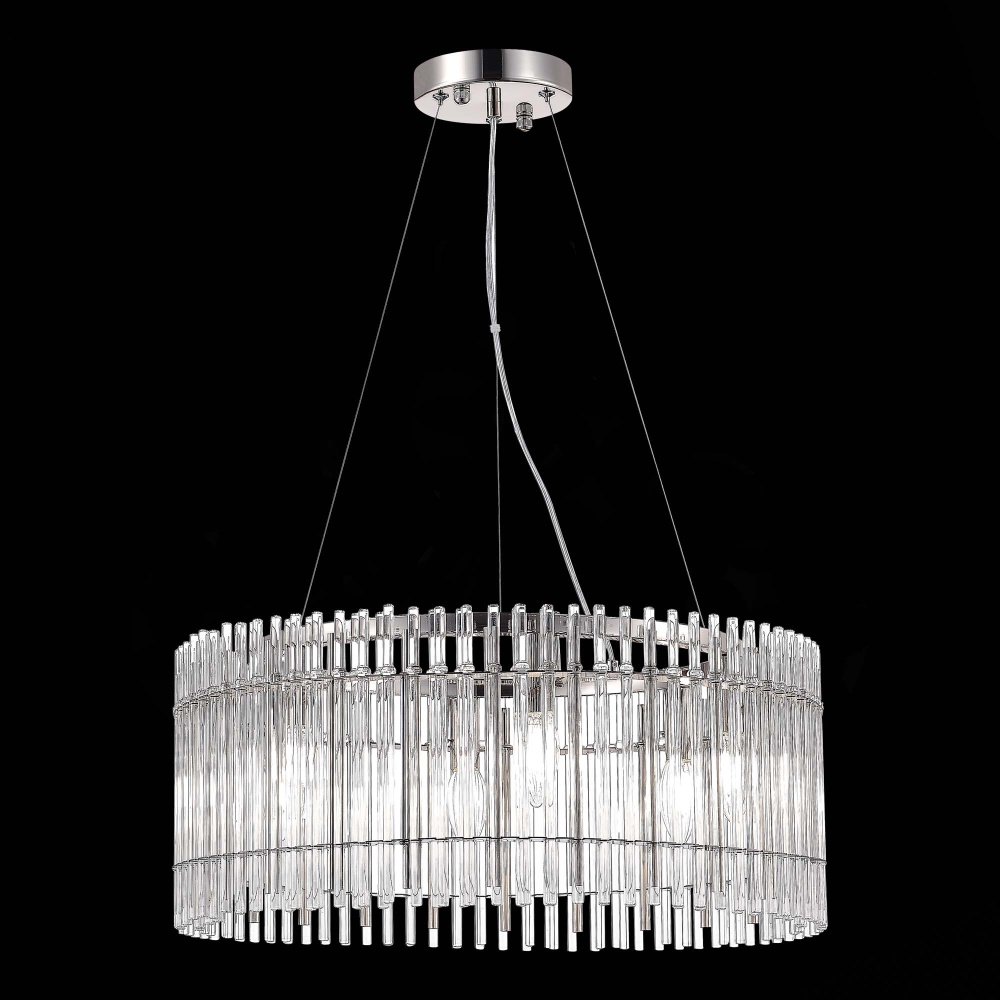 Изображение товара SL1656.113.06 Люстра подвесная ST-Luce Никель/Прозрачный E14 6*40W от магазина N&M Home