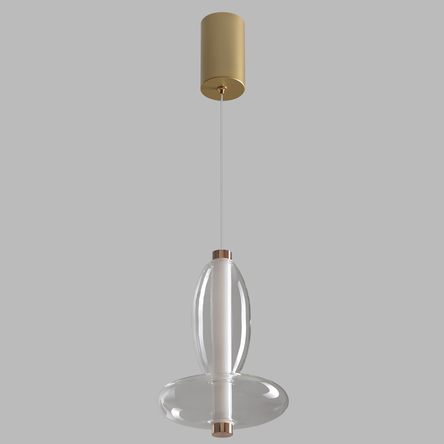 Изображение товара Светильник подвесной Crystal Lux QUASAR SP7W LED TRANSPARENT от магазина N&M Home