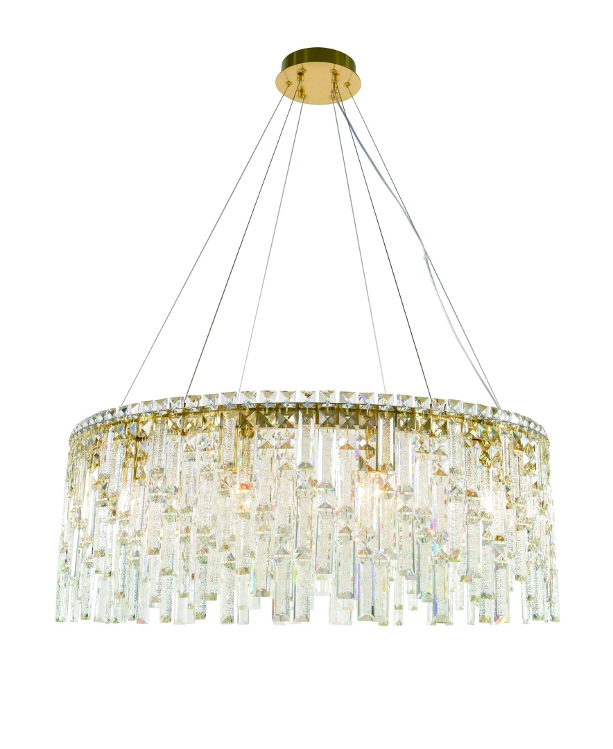 Изображение товара 6073P/12A PLATING BRASS H+CLEAR (1) Люстра NW от магазина N&M Home