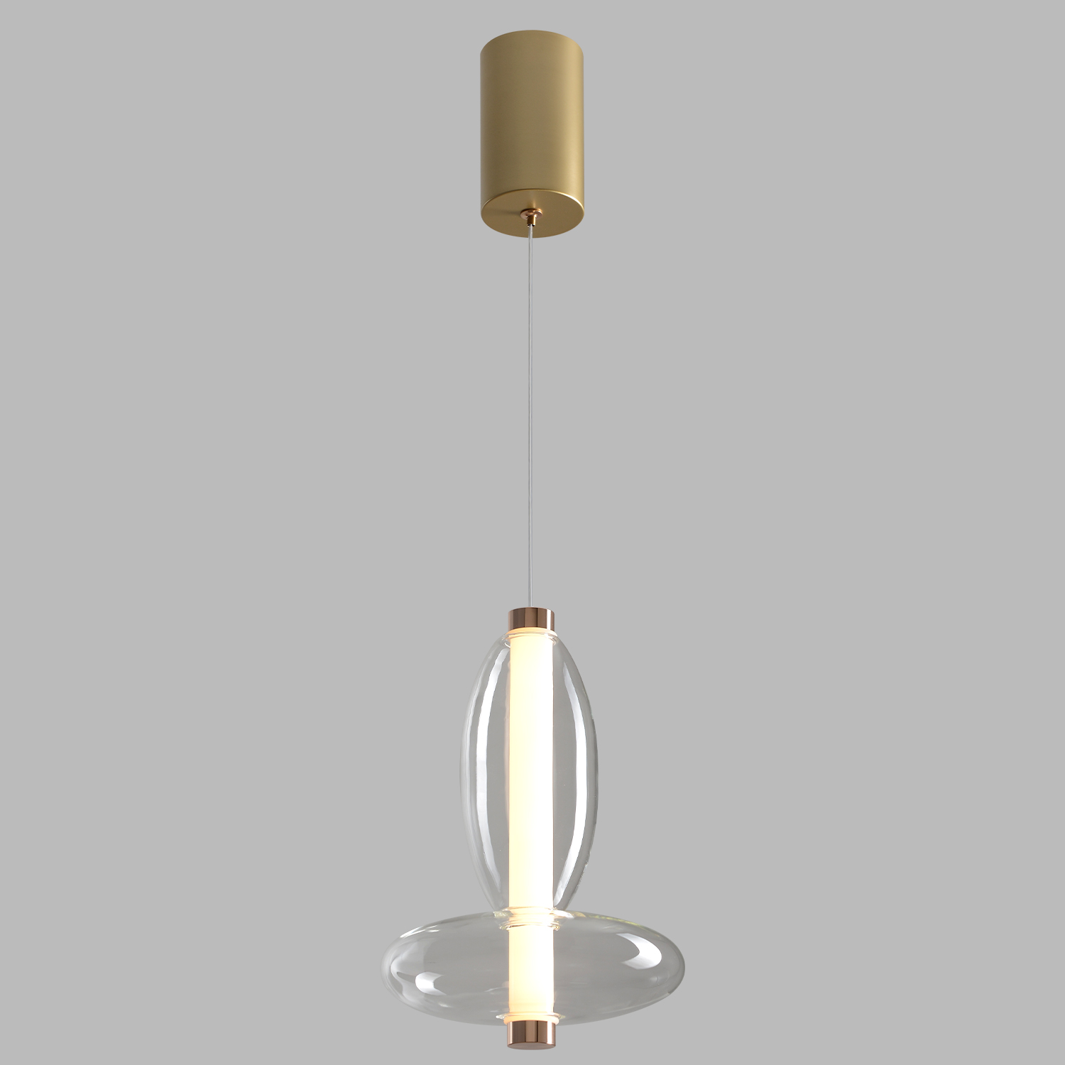 Изображение товара Светильник подвесной Crystal Lux QUASAR SP7W LED TRANSPARENT от магазина N&M Home