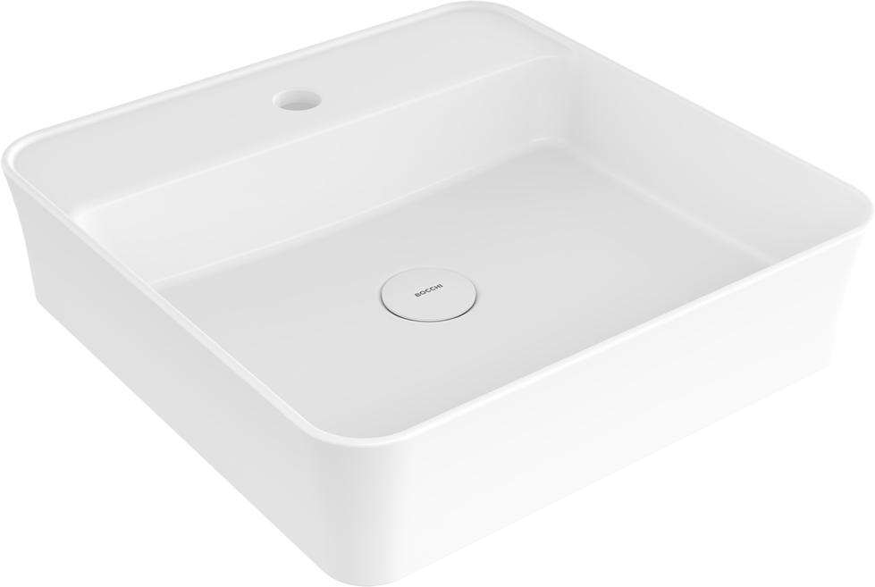 Изображение товара Накладная раковина BOCCHI Slim Line 1598-001-0126 глянцевая белая от магазина N&M Home
