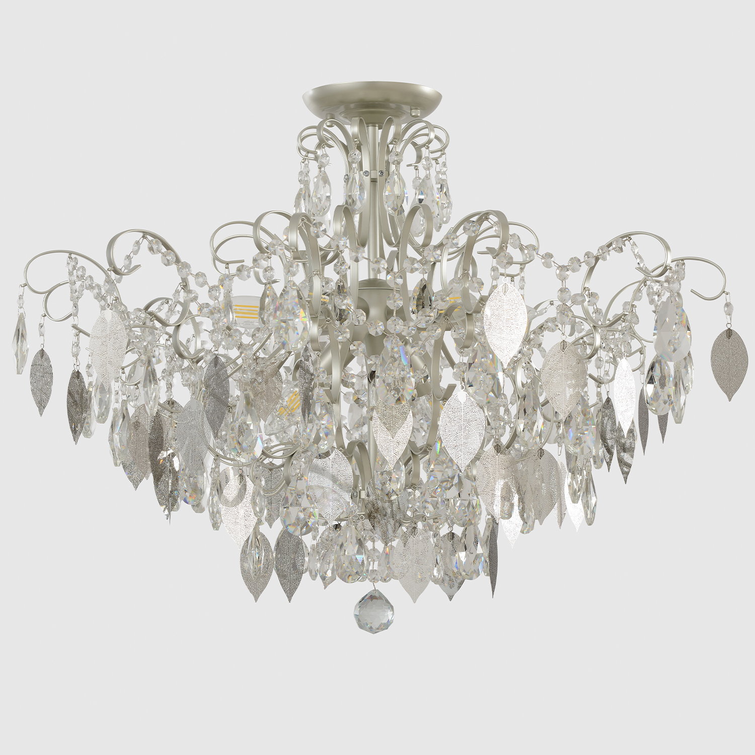 Изображение товара Светильник потолочный Crystal Lux ESMIRALDA PL9 SILVER от магазина N&M Home