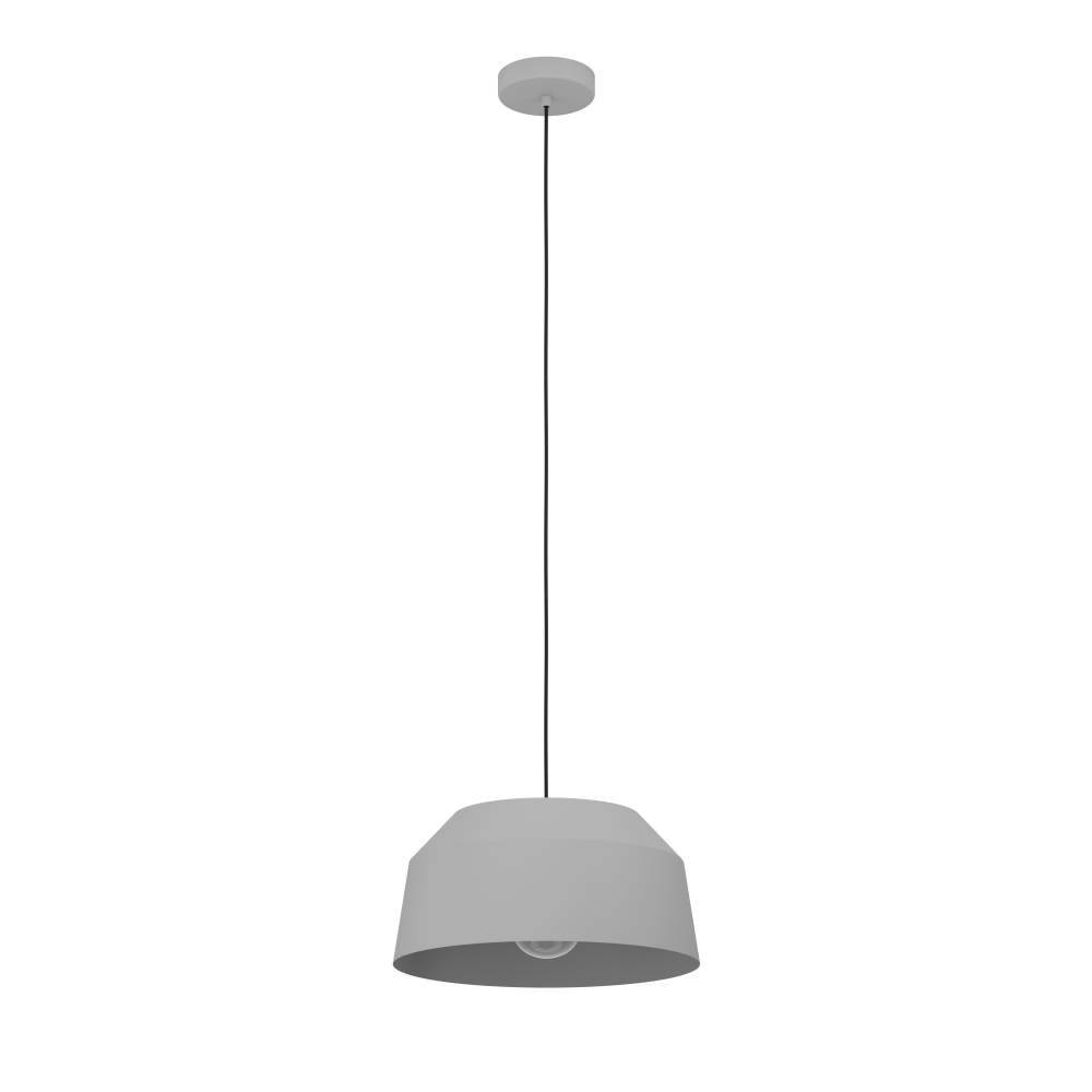 Изображение товара 900379 Подвесной потолочный светильник CONTRISA, 1x40W, E27, H1100, ?380, сталь, серый от магазина N&M Home
