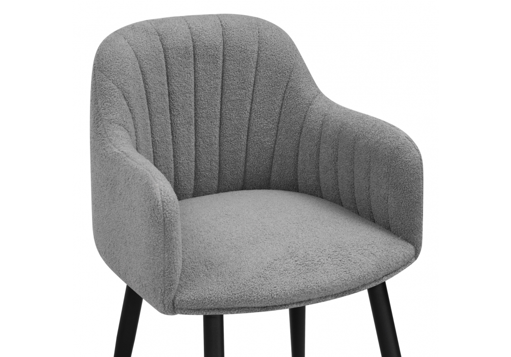 Изображение товара Стул на металлокаркасе Халли lamb 11 / черный от магазина N&M Home