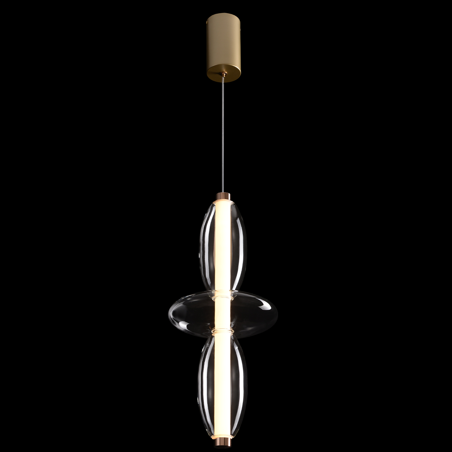 Изображение товара Светильник подвесной Crystal Lux QUASAR SP14W LED TRANSPARENT от магазина N&M Home