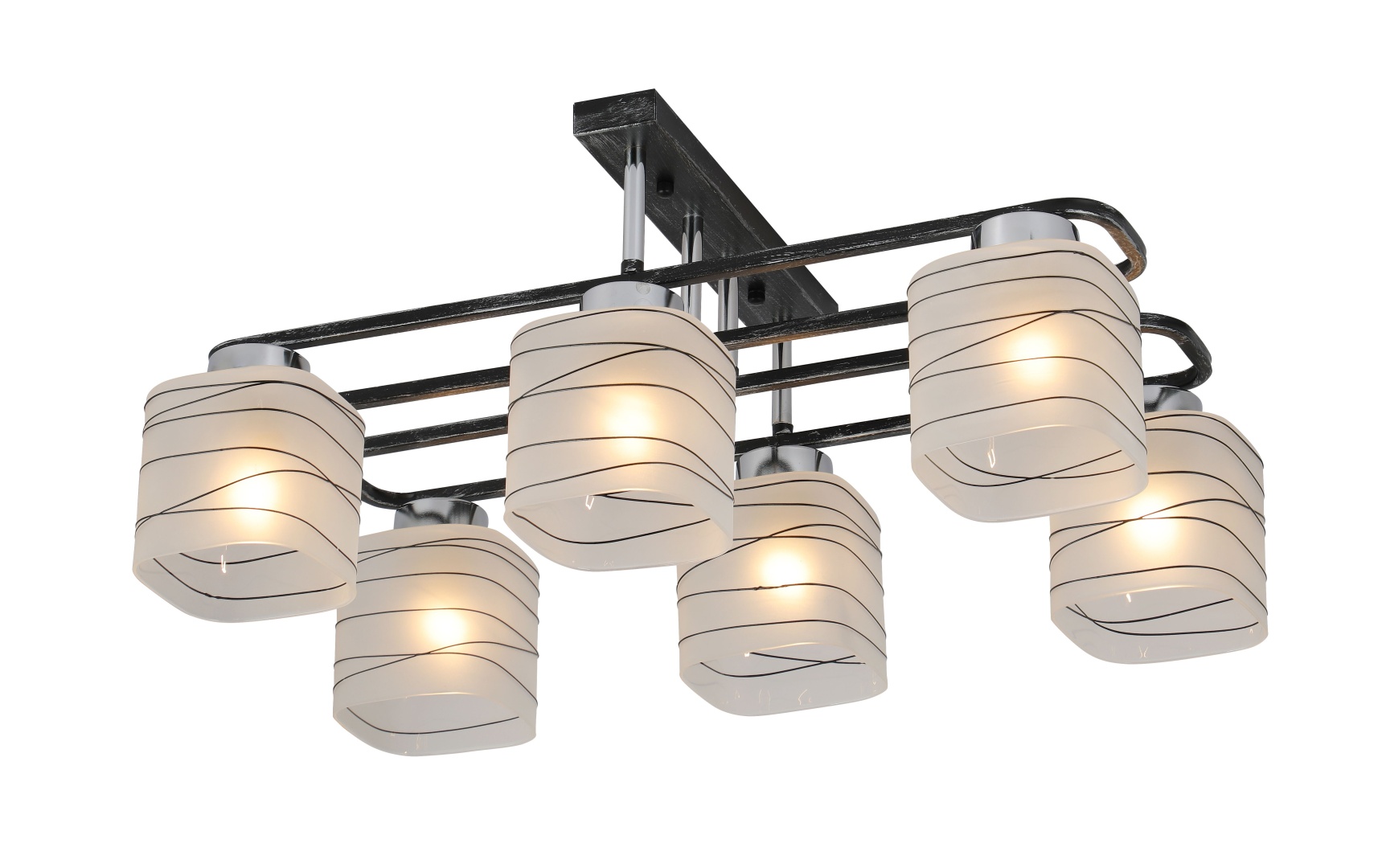 Изображение товара 07421/6 BLACK+SILVER+CHROME (1) Люстра (RL) # от магазина N&M Home