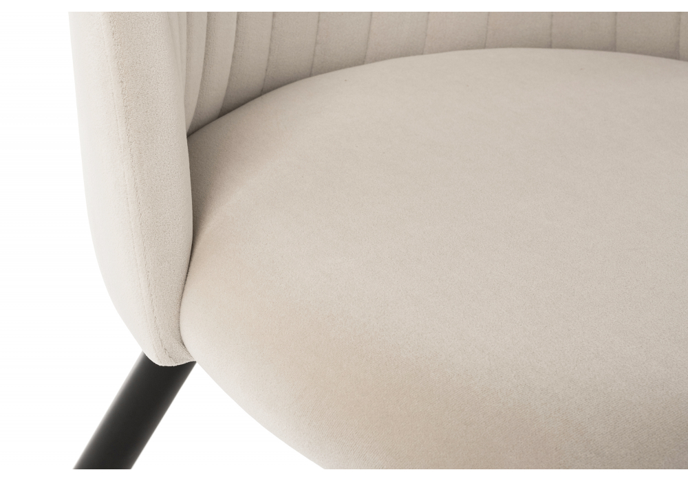 Изображение товара Стул на металлокаркасе Gabi 1 beige / black от магазина N&M Home