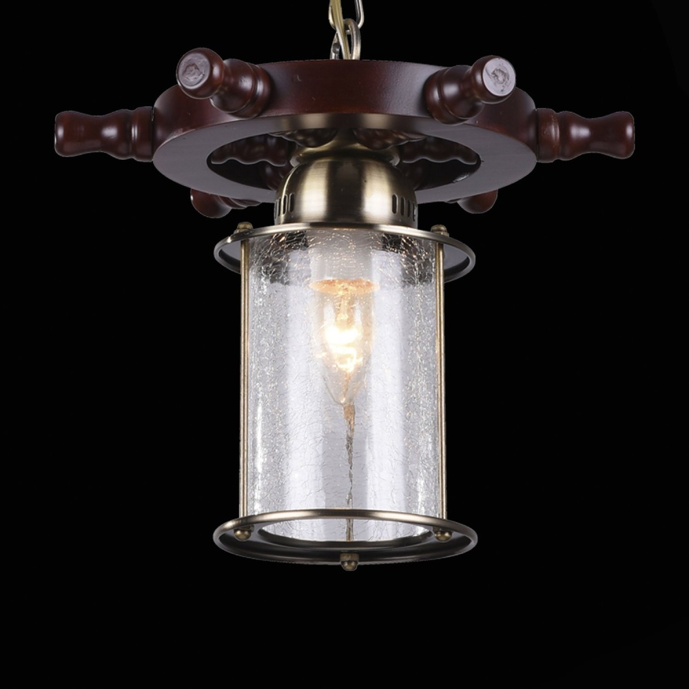 Изображение товара SL150.303.01 Светильник подвесной ST-Luce Бронза, Коричневый/Прозрачный с эфектом трещин E27 1*40W от магазина N&M Home