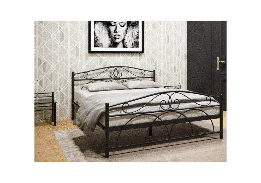 Изображение товара Кровать Морика 160х200 черная от магазина N&M Home