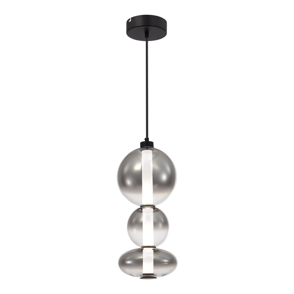 Изображение товара SL6119.403.24 Светильник подвесной ST-Luce Черный/Дымчато-Серый LED 1*24W 3000K от магазина N&M Home