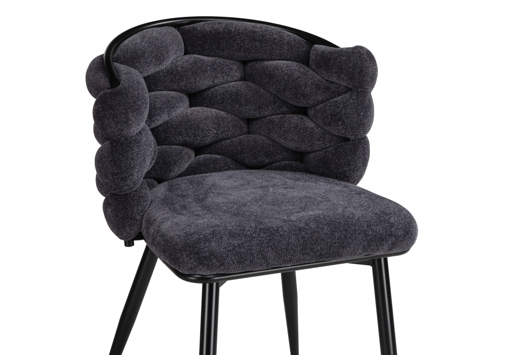Изображение товара Стул на металлокаркасе на металлокаркасе Rendi gray-blue / black от магазина N&M Home
