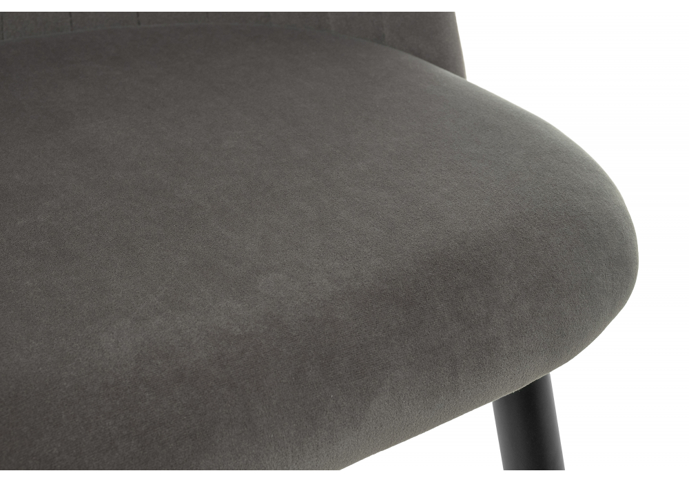 Изображение товара Стул на металлокаркасе Gabi 1 dark gray / black от магазина N&M Home
