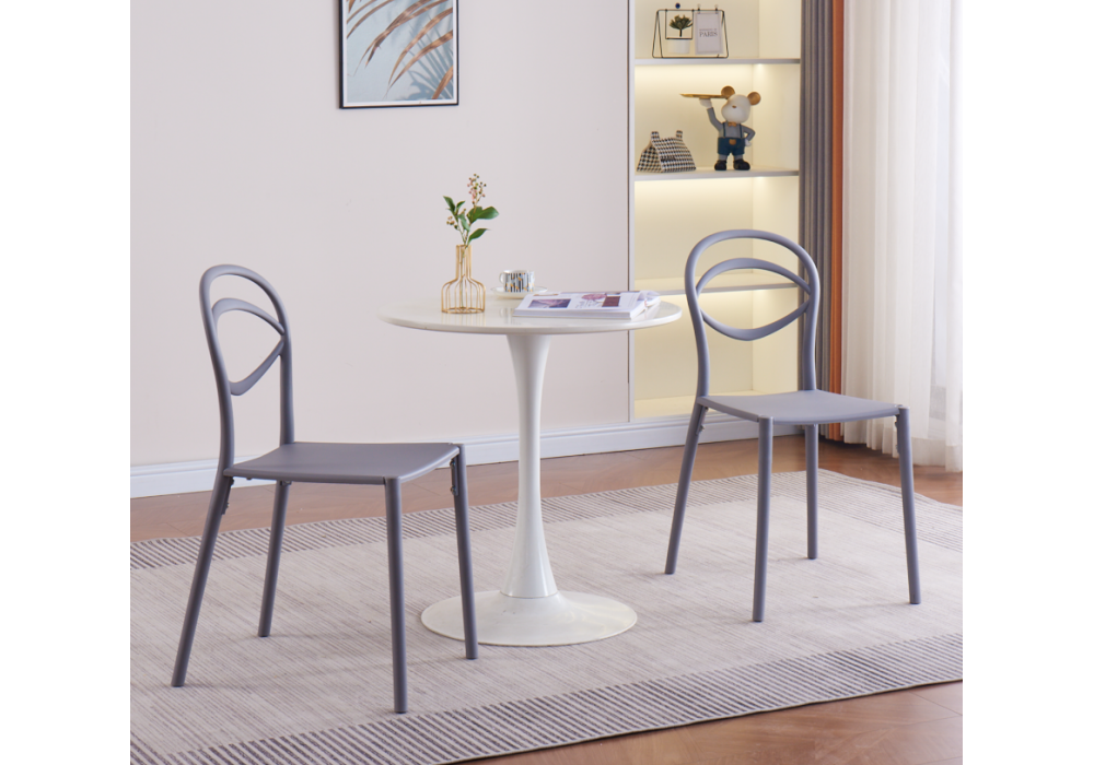 Изображение товара Пластиковый стул Simple gray от магазина N&M Home