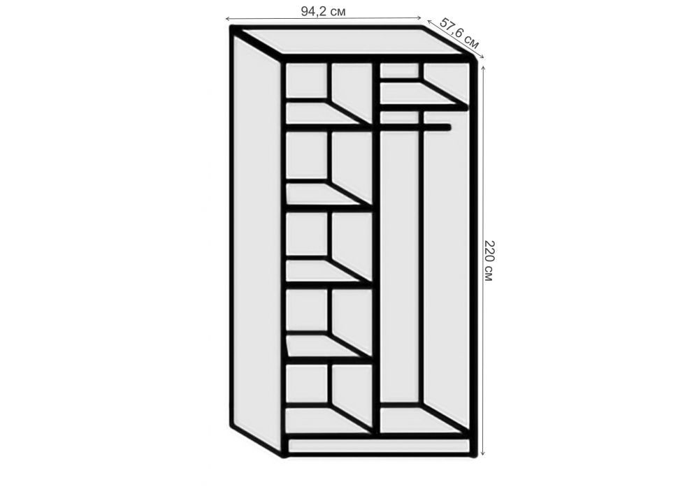 Изображение товара Шкаф Кэт-6 Кантри бодега / сандал белый от магазина N&M Home