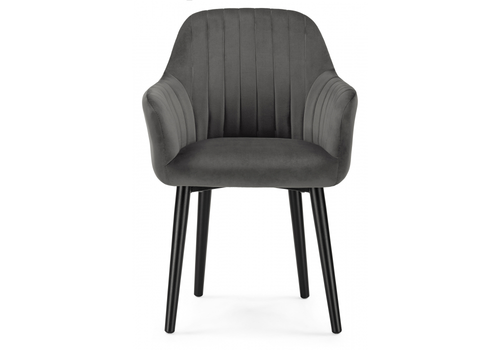 Изображение товара Стул на металлокаркасе Бри серое / черное от магазина N&M Home