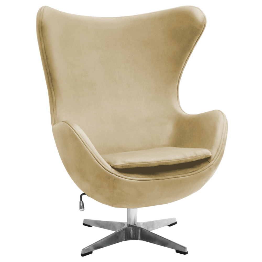 Изображение товара Кресло EGG STYLE CHAIR карамельный, искусственная замша от магазина N&M Home