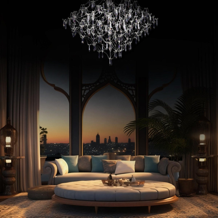 Изображение товара Подвесная люстра Mira 10259/800 Silver Asfour от магазина N&M Home