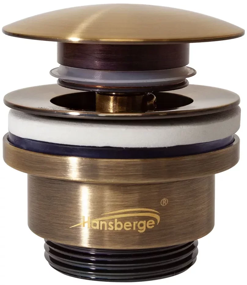 Изображение товара Донный клапан для раковины Hansberge H107 Бронза от магазина N&M Home