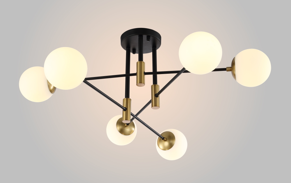 Изображение товара Светильник потолочный Crystal Lux FIDEL PL6 BLACK от магазина N&M Home