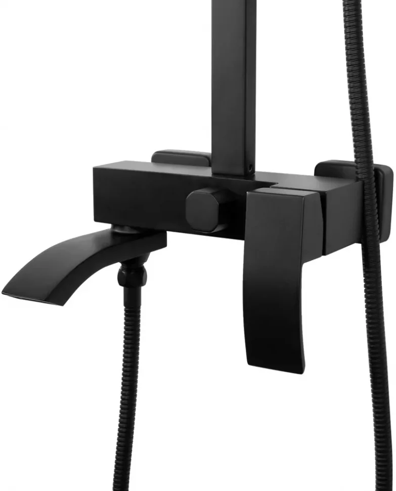Изображение товара Душевая система Hansberge H5077 Черный матовый от магазина N&M Home