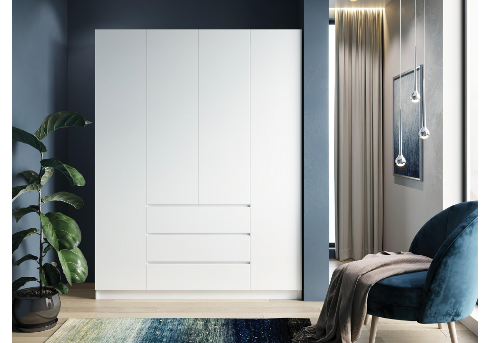 Изображение товара Шкаф Мадера ЛДСП белый от магазина N&M Home