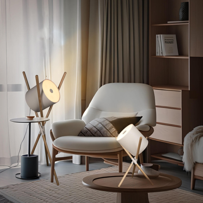 Изображение товара Интерьерная настольная лампа Bobbin 10245T White от магазина N&M Home