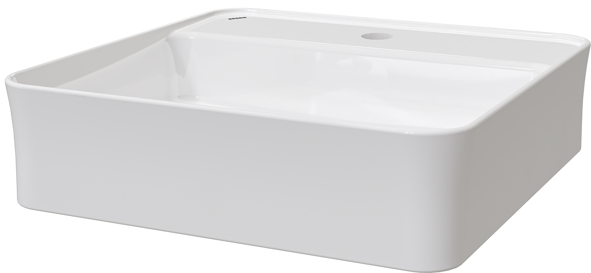 Изображение товара Накладная раковина BOCCHI Slim Line 1598-001-0126 глянцевая белая от магазина N&M Home