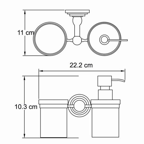 Изображение товара Isar K-7389 Держатель стакана и дозатора от магазина N&M Home