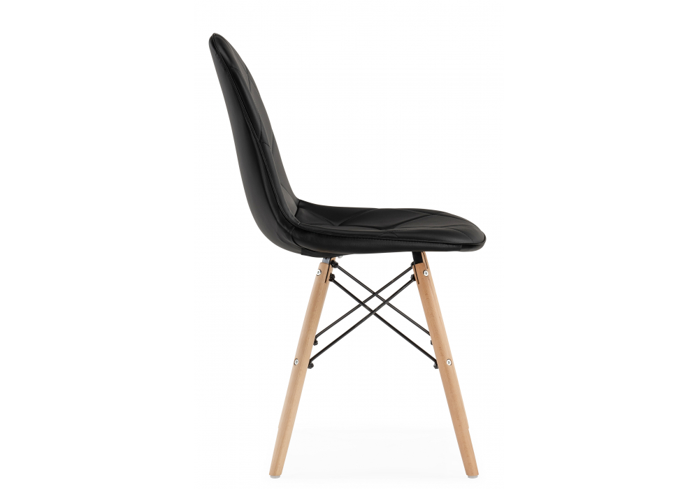 Изображение товара Стул деревянный Kvadro 1 black / wood от магазина N&M Home