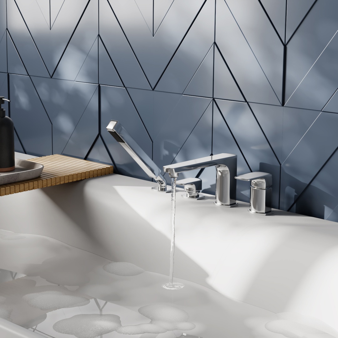 Изображение товара Salm 2755 Смеситель на борт ванны, 4 отверстия от магазина N&M Home
