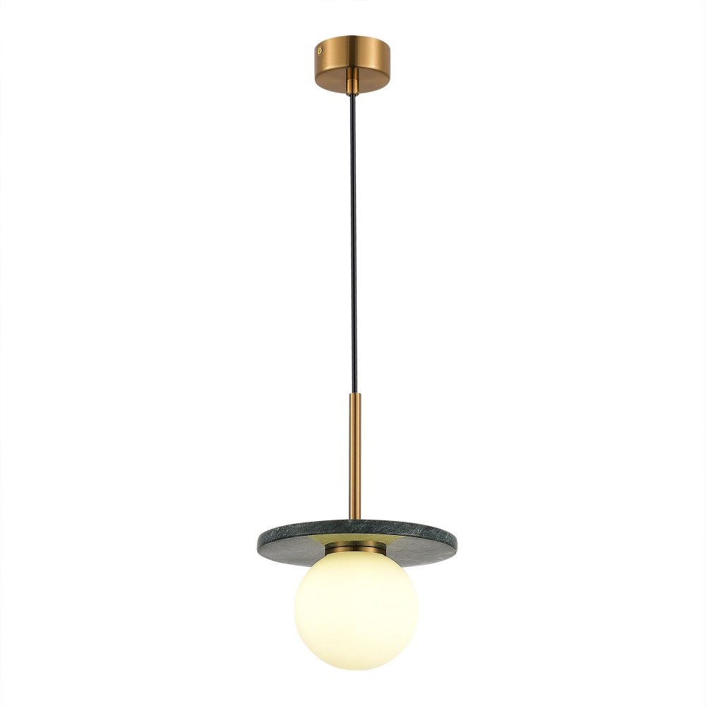 Изображение товара SL1191.363.01 Светильник подвесной ST-Luce Латунь/Латунь, Зеленый G9 1*5W 4000K от магазина N&M Home