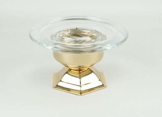 Изображение товара Stil Haus Marte, настольная стеклянная мыльница, цвет золото от магазина N&M Home
