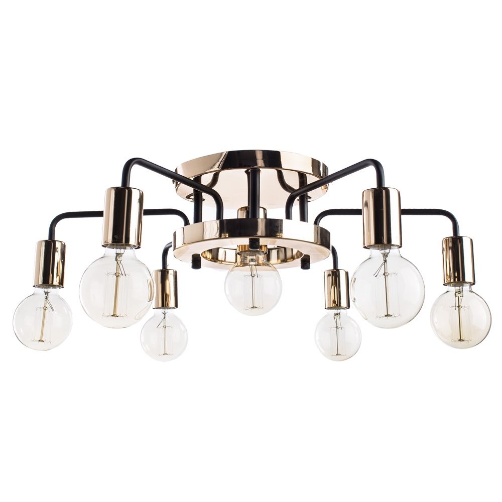 Изображение товара Потолочная люстра Gelo A6001PL-7BK от магазина N&M Home